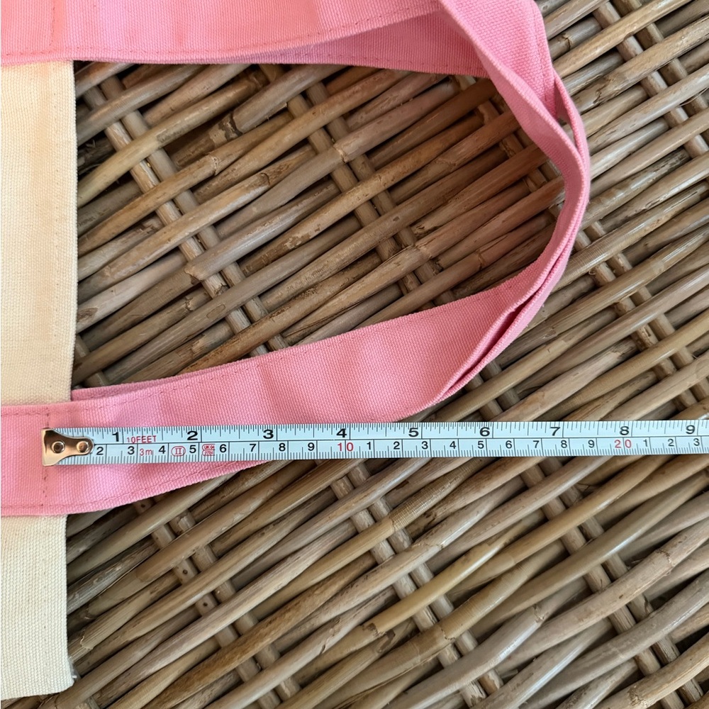 New! Trader Joe's mini tote bag- pink - perfect for Easter basket! - Picture 5 of 5